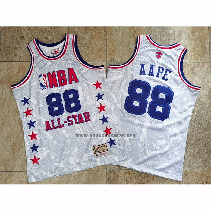 Camiseta All Star 1988 AAPE x Mitchell & Ness Blanco